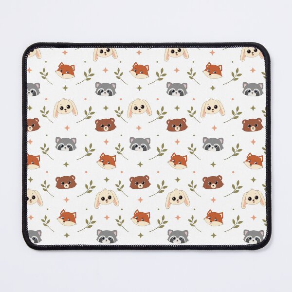 Item preview, Cute Woodland Animals Seamless Pattern - Bear, Fox, Raccoon, and Bunny designed and sold by MascarenoM.