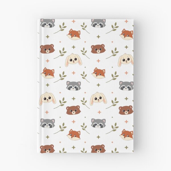 Item preview, Cute Woodland Animals Seamless Pattern - Bear, Fox, Raccoon, and Bunny designed and sold by MascarenoM.