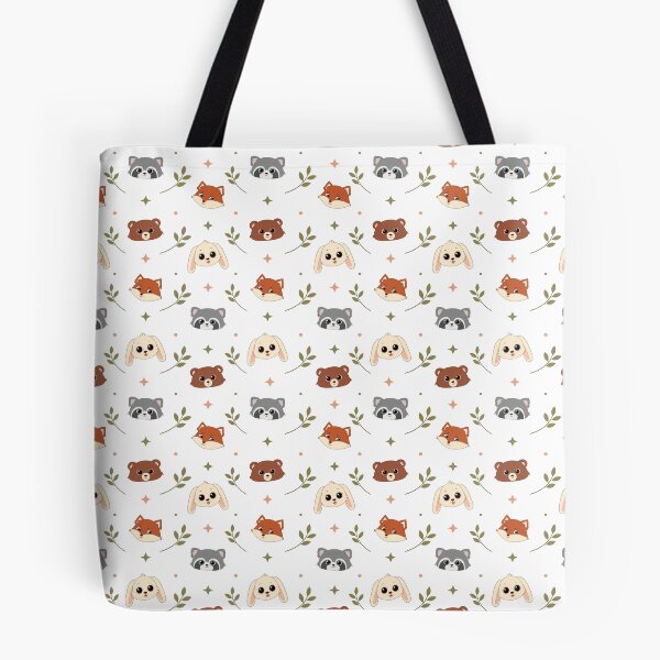 Item preview, Cute Woodland Animals Seamless Pattern - Bear, Fox, Raccoon, and Bunny designed and sold by MascarenoM.
