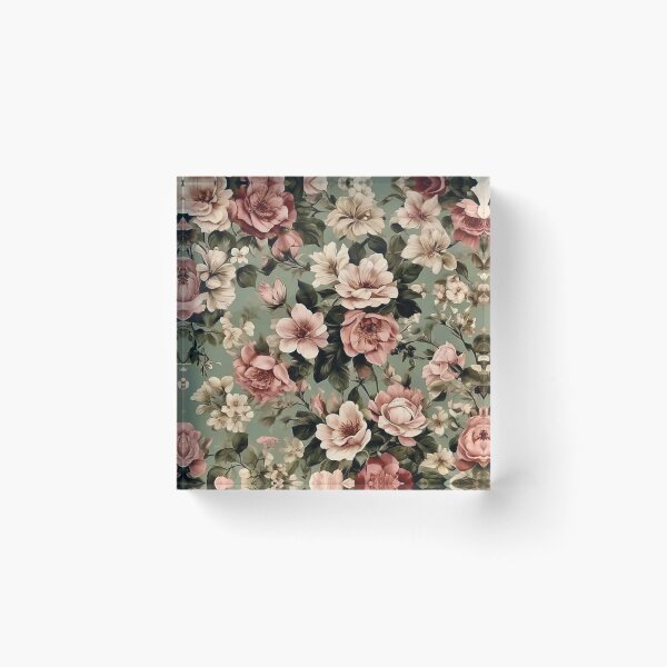 Item preview, Vintage Botanical Flowers: Retro Cottagecore Floral Illustration Art designed and sold by benja-08.
