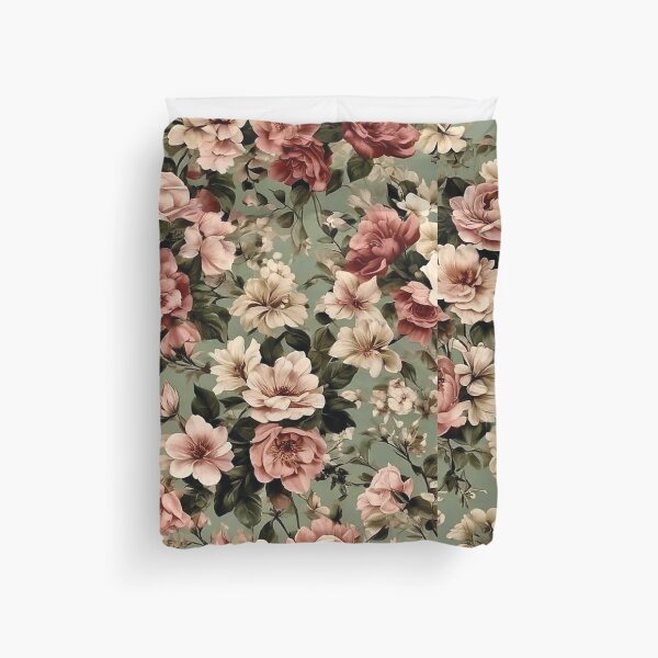 Item preview, Vintage Botanical Flowers: Retro Cottagecore Floral Illustration Art designed and sold by benja-08.