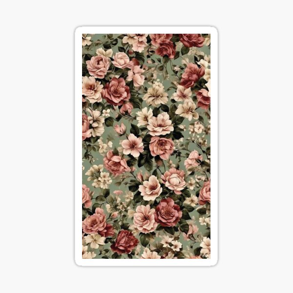 Item preview, Vintage Botanical Flowers: Retro Cottagecore Floral Illustration Art designed and sold by benja-08.