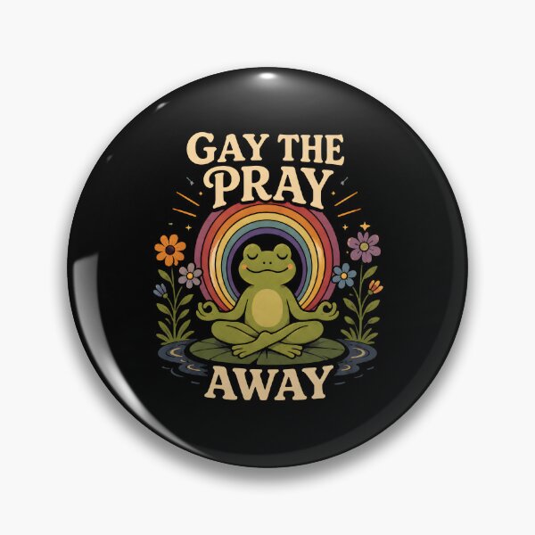 Item preview, Gay the Pray Away Funny Rainbow Frog Pride designed and sold by Marblaes00.