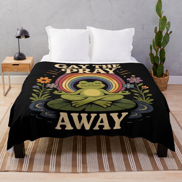 Item preview, Gay the Pray Away Funny Rainbow Frog Pride designed and sold by Marblaes00.