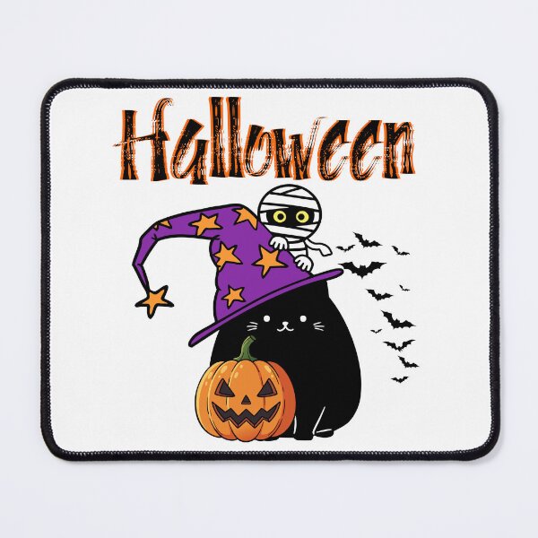 Item preview, Halloween Black Cat Witch Hat designed and sold by The Retromotel.