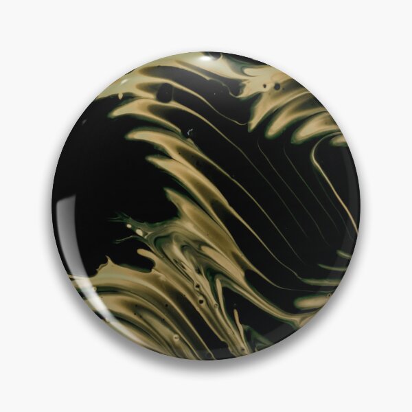 Item preview, Golden Feathers – Abstract Gold Fern Pattern on Black designed and sold by BuckaBaby.