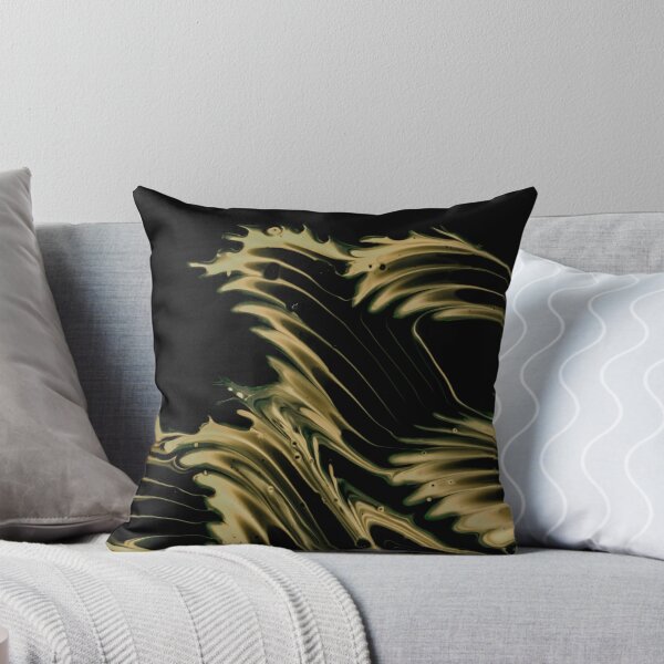 Item preview, Golden Feathers – Abstract Gold Fern Pattern on Black designed and sold by BuckaBaby.