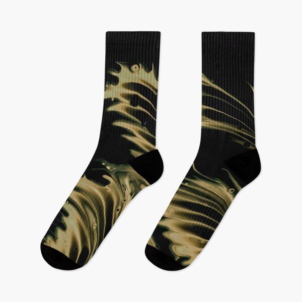 Item preview, Golden Feathers – Abstract Gold Fern Pattern on Black designed and sold by BuckaBaby.