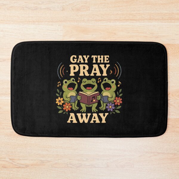 Item preview, Gay the Pray Away Retro Frog Rainbow Humor designed and sold by Marblaes00.