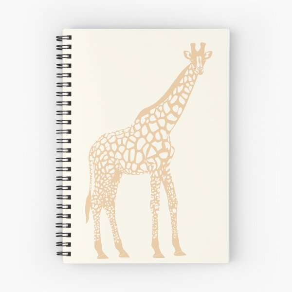 Item preview, Minimal Monochrome Giraffe Line Art Scandinavian Style Animal Illustration Orange designed and sold by Nasdigitalart.