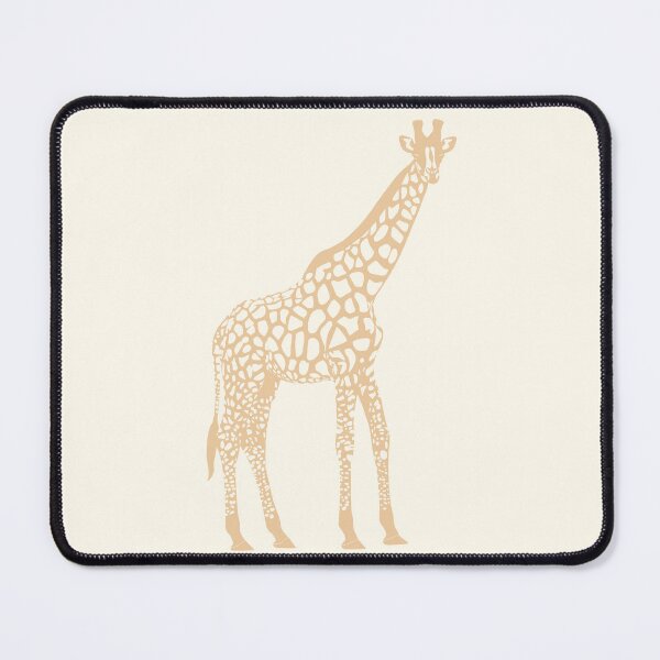 Item preview, Minimal Monochrome Giraffe Line Art Scandinavian Style Animal Illustration Orange designed and sold by Nasdigitalart.