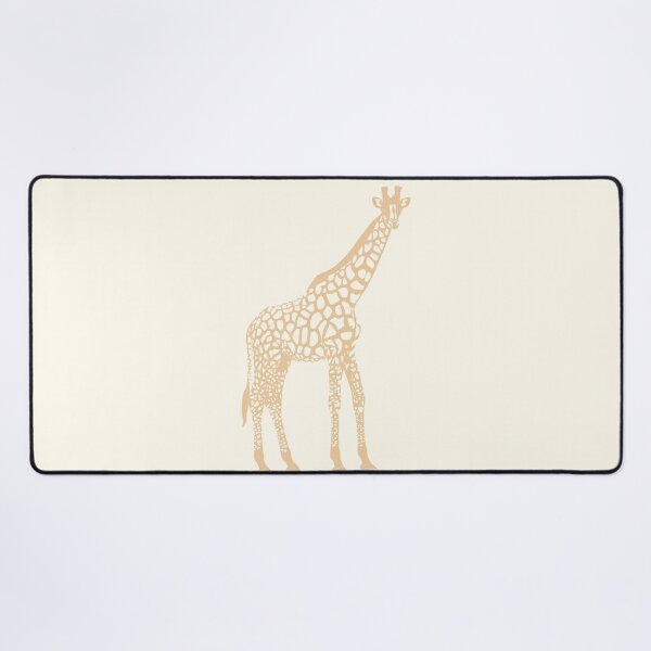 Item preview, Minimal Monochrome Giraffe Line Art Scandinavian Style Animal Illustration Orange designed and sold by Nasdigitalart.