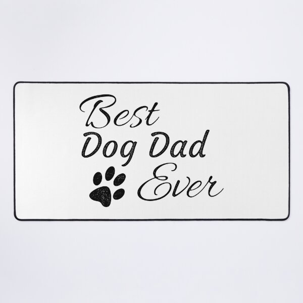 Item preview, Best Dog Dad Ever Calligraphy Paw Print designed and sold by SoyLamderma.