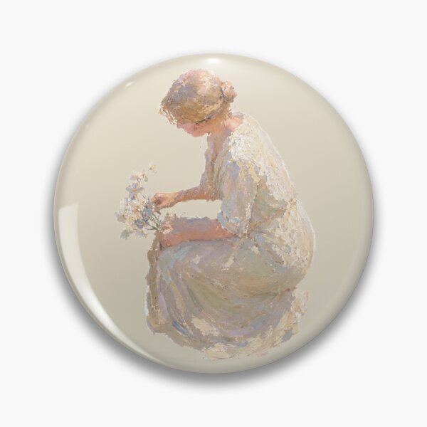 Item preview, Cottagecore Impressionist Flower Girl Aesthetic Graphic designed and sold by bosamji.