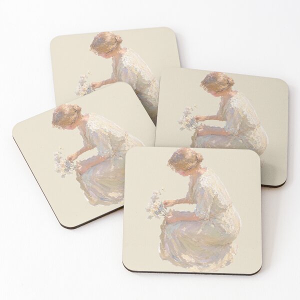 Item preview, Cottagecore Impressionist Flower Girl Aesthetic Graphic designed and sold by bosamji.