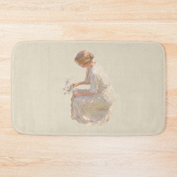 Item preview, Cottagecore Impressionist Flower Girl Aesthetic Graphic designed and sold by bosamji.