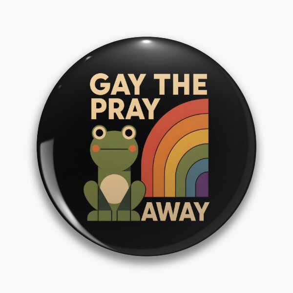 Item preview, Gay the Pray Away Cute Frog Pride Humor designed and sold by Marblaes00.