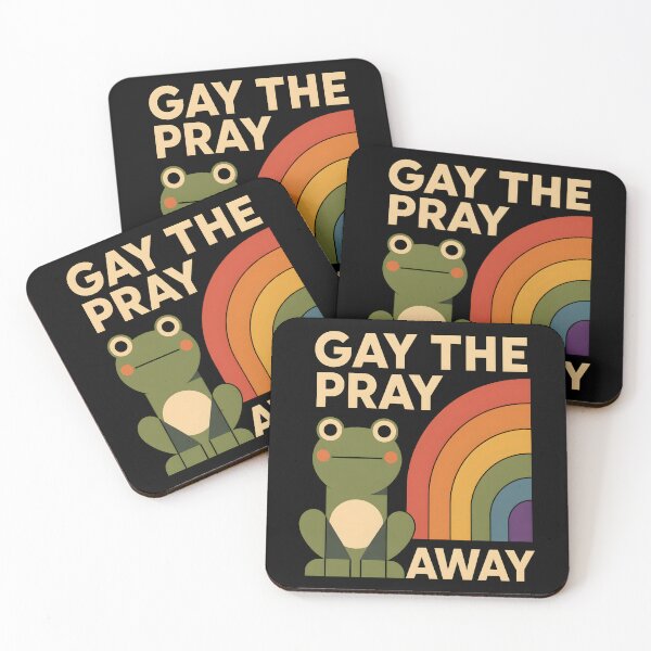 Item preview, Gay the Pray Away Cute Frog Pride Humor designed and sold by Marblaes00.