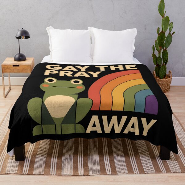 Item preview, Gay the Pray Away Cute Frog Pride Humor designed and sold by Marblaes00.