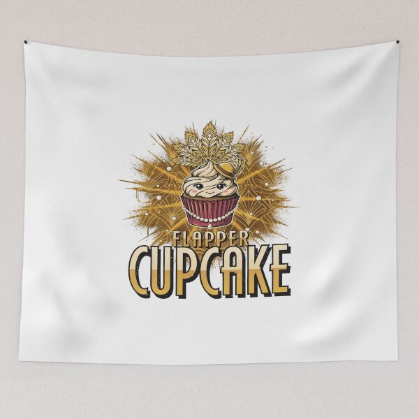 Item preview, Roaring Twenties Cupcake Dessert Kawaii Character designed and sold by ColeLaniTrading.