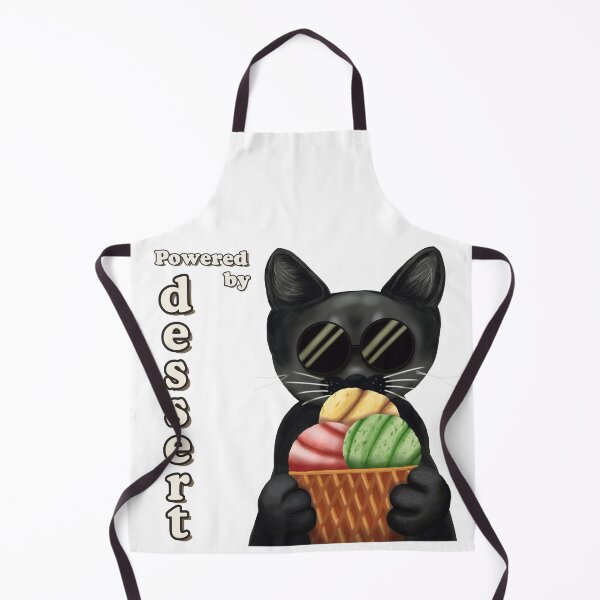 Item preview, Powered by Dessert | Cool Black Cat Ice Cream designed and sold by More Prussian Blue.