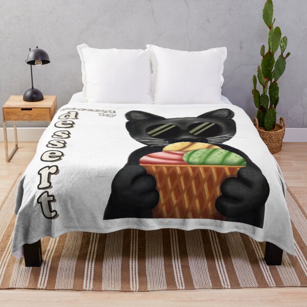 Item preview, Powered by Dessert | Cool Black Cat Ice Cream designed and sold by More Prussian Blue.