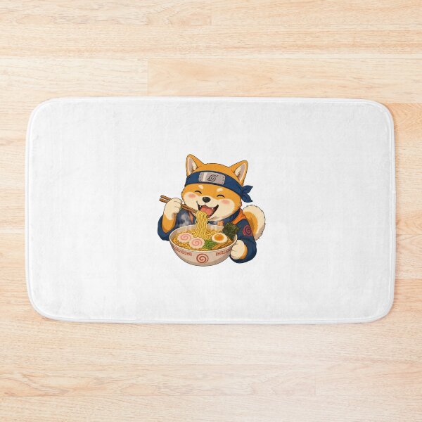 Item preview, Happy Shiba Inu Eating Ramen - Retro 90s Anime Style designed and sold by kocha-014.