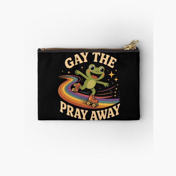Item preview, Gay the Pray Away Vintage Rainbow Frog Art designed and sold by Marblaes00.