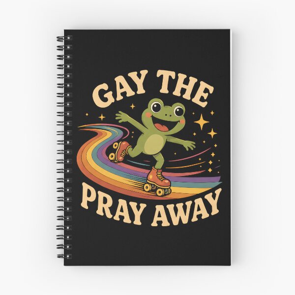 Item preview, Gay the Pray Away Vintage Rainbow Frog Art designed and sold by Marblaes00.