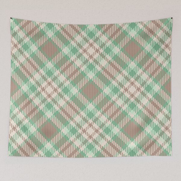 Item preview, Light Brown and Green Tartan Pattern designed and sold by TeeGeeTees.