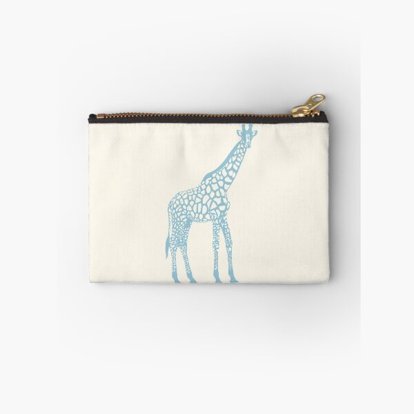 Item preview, Minimal Monochrome Giraffe Line Art Scandinavian Style Animal Illustration Dusty Blue designed and sold by Nasdigitalart.