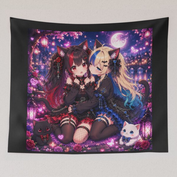 Item preview, Cute Dark Neko Waifu designed and sold by Revyra.