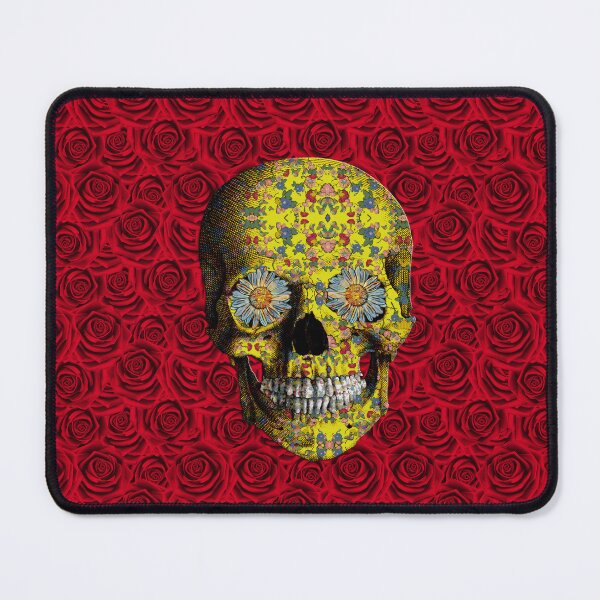 Item preview, Yellow Floral Skull V2 designed and sold by Diego-t.