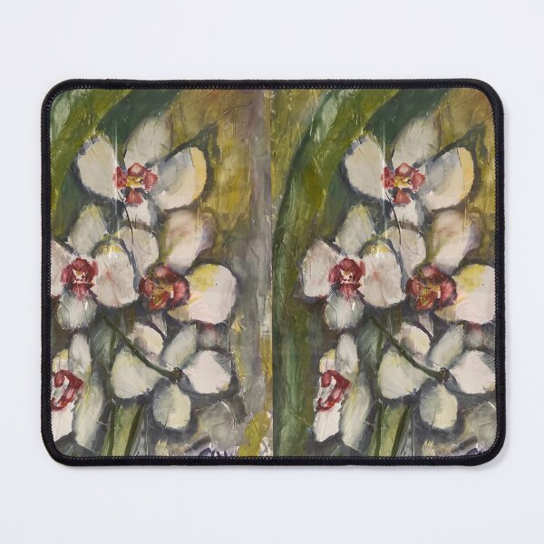 Item preview, Textured White Orchids Painting designed and sold by San159.