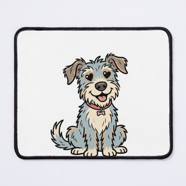 Item preview, Cute Scruffy Dog with Heart Eyes Cartoon designed and sold by Pixele.