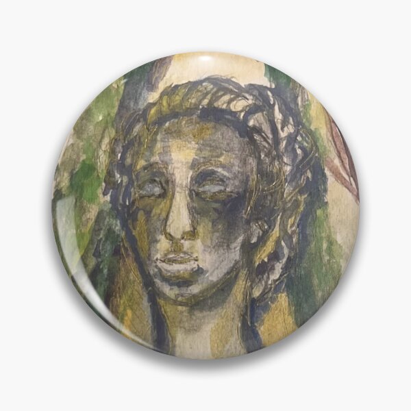 Item preview, Original Watercolor Painting - Antique Bust in a Garden designed and sold by San159.
