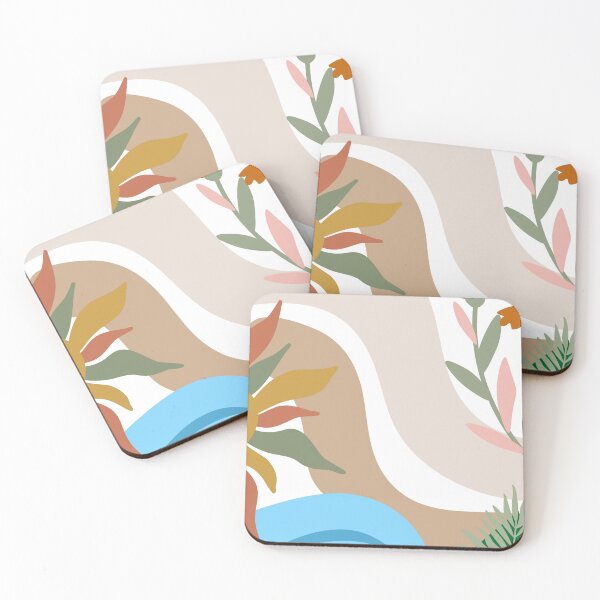 Item preview, Retro tropical boho abstract desert oasis designed and sold by thefrenchyviet.