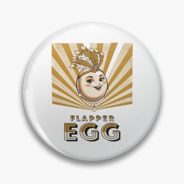 Item preview, Funny Egg 1920s Party Character Drawing designed and sold by ColeLaniTrading.
