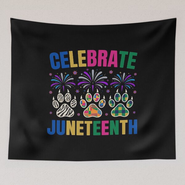 Item preview, Celebrate Juneteenth Animal Paw Print Fireworks designed and sold by SoyLamderma.