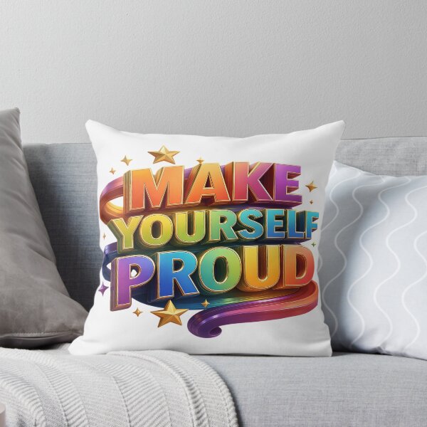 Item preview, Make Yourself Proud Colorful Motivational Typography | Inspirational Quote Art designed and sold by MAJCO-ART.