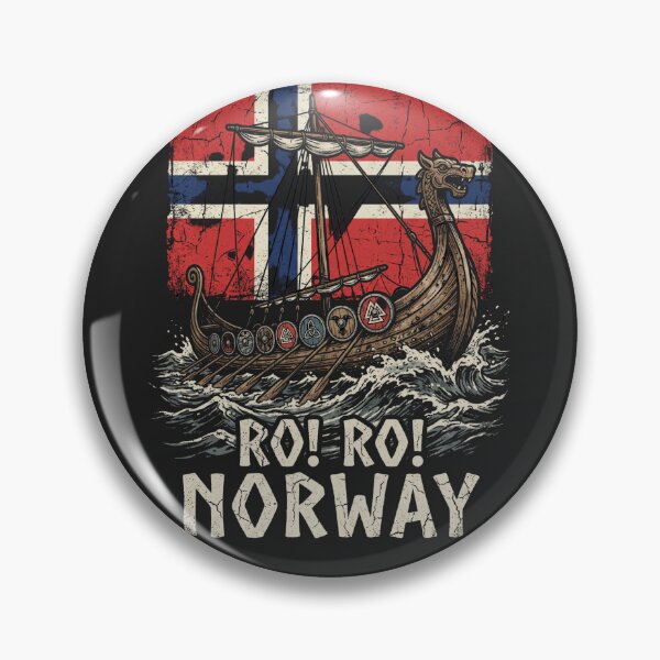 Item preview, Retro Viking Ship - Ro Ro Norway designed and sold by legendaryskins.