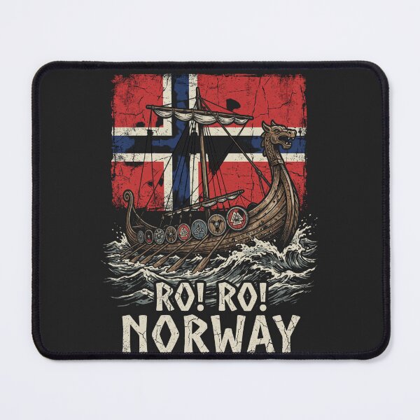 Item preview, Retro Viking Ship - Ro Ro Norway designed and sold by legendaryskins.