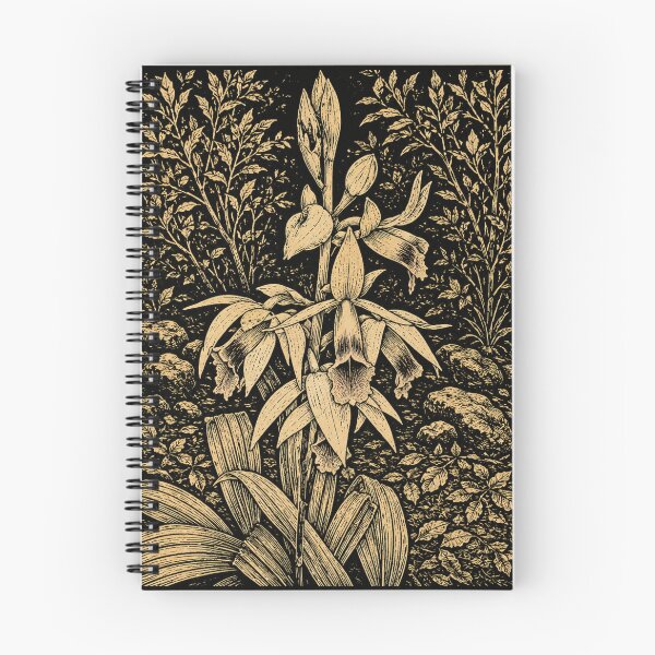Item preview, Indian Wildflowers | Botanical Linocut designed and sold by Linoluca.