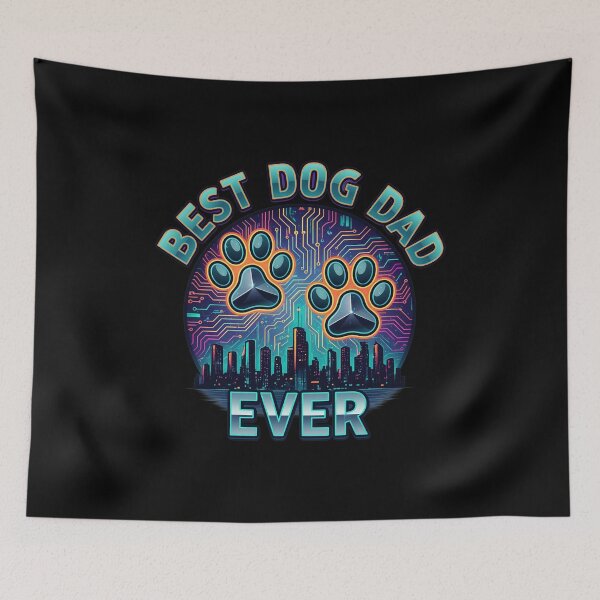 Item preview, Cyberpunk Best Dog Dad Ever Tech Design designed and sold by SoyLamderma.