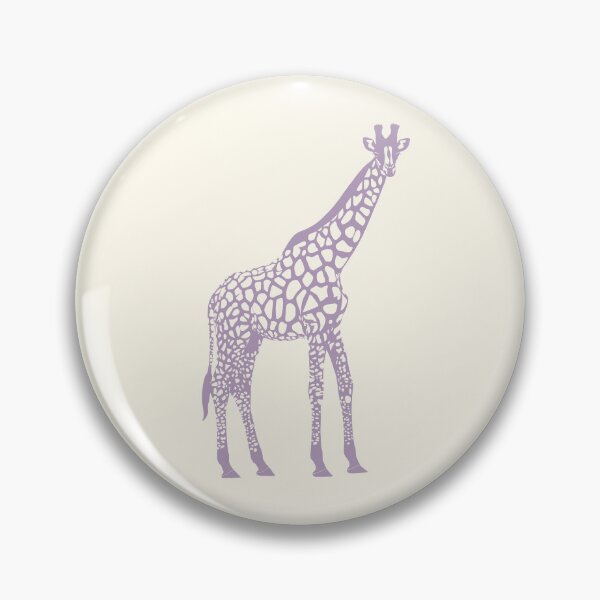 Item preview, Minimal Monochrome Giraffe Line Art Scandinavian Style Animal Illustration Purple designed and sold by Nasdigitalart.