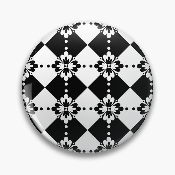 Item preview, Regal Black and White Larger Print Alternating Floral Style designed and sold by Here's To Endless Possibilities.
