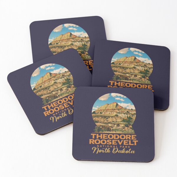 Item preview, Theodore Roosevelt National Park Vintage Badlands Art designed and sold by LinaValearte.