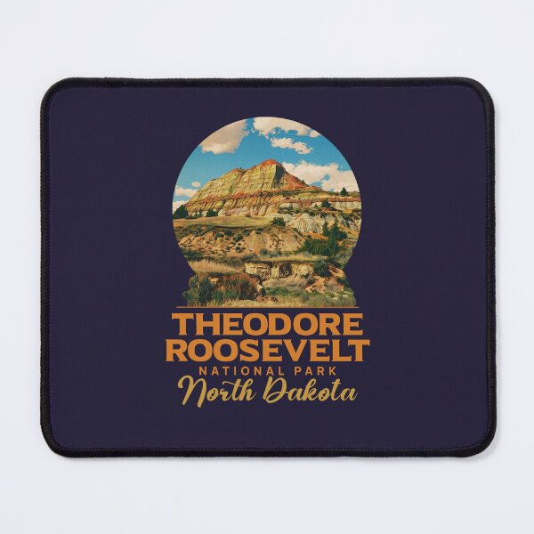 Item preview, Theodore Roosevelt National Park Vintage Badlands Art designed and sold by LinaValearte.