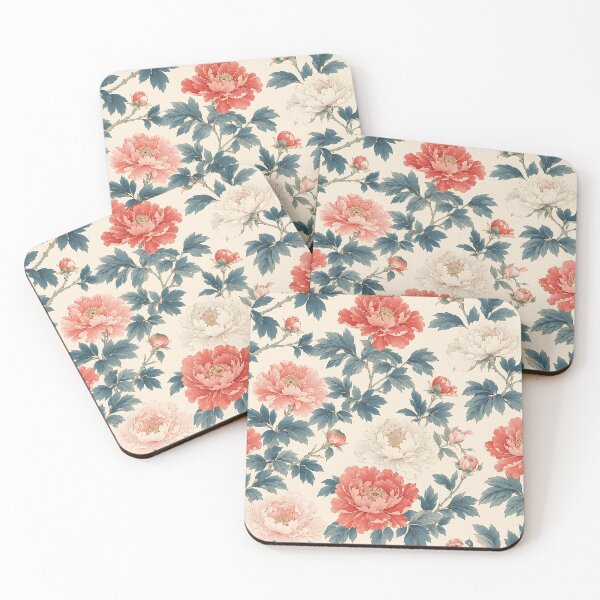 Item preview, Seamless Peony Blossom Pattern designed and sold by AlaisMathieu.