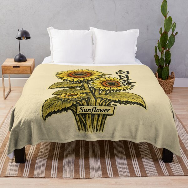 Item preview, Vintage Japanese Ukiyo-e Style Sunflower Art designed and sold by SakuraMarket26.